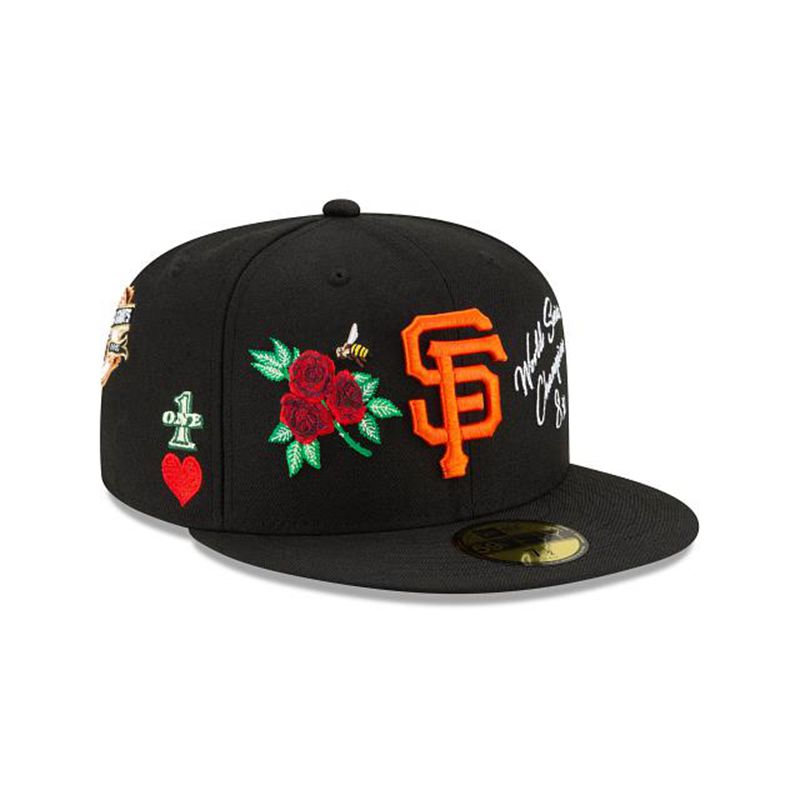 MLB San Francisco Giants Icon 59Fifty Fitted (EYK0765) - Black New Era Caps